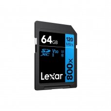 Atminties kortelė Lexar SDXC 800x 64GB