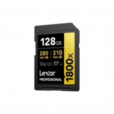 Atminties kortelė Lexar SDXC Pro 1800x U3 UHS-II R280/W210 (V60) 128GB