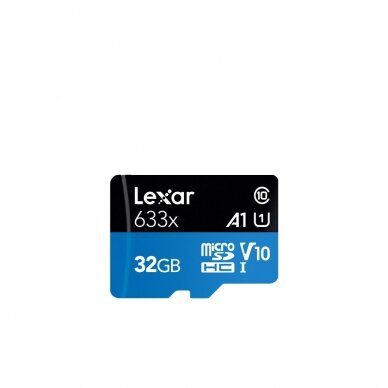 Atminties kortelė LEXAR 633X microSDHC/SDXC 32GB + adapteris
