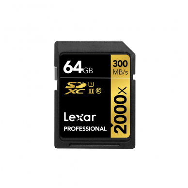 Atminties kortelė Lexar SDHC 2000x 64GB