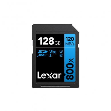 Atminties kortelė Lexar SDXC 800x 128GB