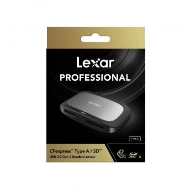Atminties kortelių skaitytuvas Lexar LRW530U CFexpress Type A / SD UHS-II USB 3.2 Gen2