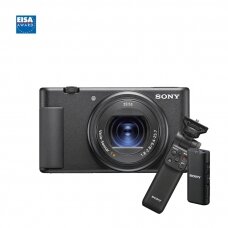 Fotoaparatas Sony ZV-1 su rankena GP-VPT2BT + mikrofonas ECM-W2BT