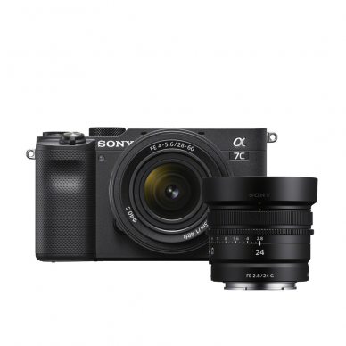Fotoaparatas Sony Alpha a7C 28-60mm Kit + FE 24MM F2.8 G