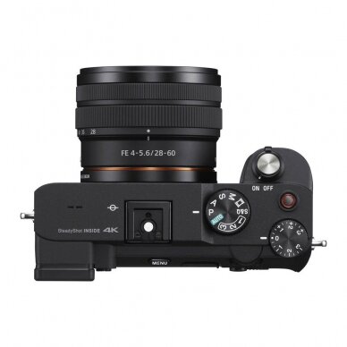 Fotoaparatas Sony Alpha a7C 28-60mm Kit + FE 24MM F2.8 G+ papildoma 1-erių metų garantija.