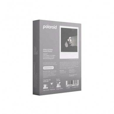 Fotoplokštelės Polaroid B&W I-Type, 8 vnt