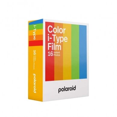 Fotoplokštelės Polaroid Color I-Type, 16 vnt
