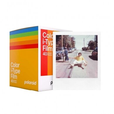 Fotoplokštelės Polaroid Color I-Type, 40 vnt