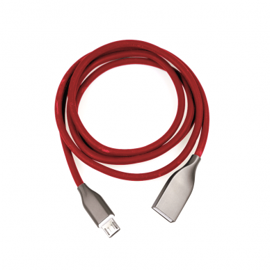 Kabelis silikoninis ExtraDigital USB - Micro USB 1m (raudonas)